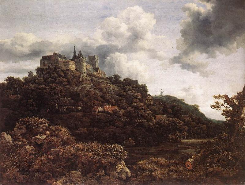RUISDAEL, Jacob Isaackszon van Bentheim Castle Spain oil painting art